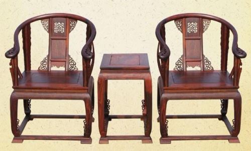 大红酸枝家具保养效果图